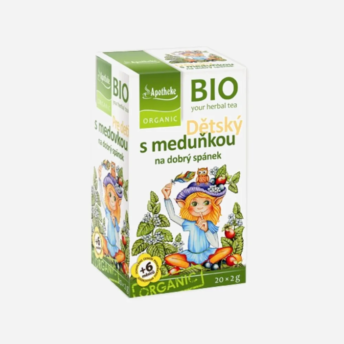 Dětský ovocný čaj s meduňkou BIO 20 sáčků