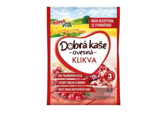 Dobrá kaša ovsená brusnica