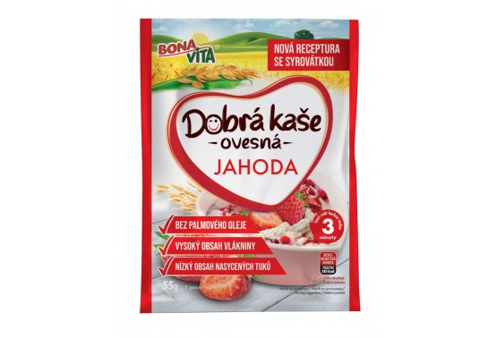 Dobrá kaša ovsená jahoda