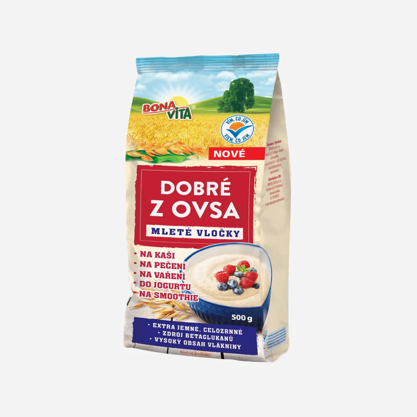Dobré z ovsa - ovsené mleté ​​vločky