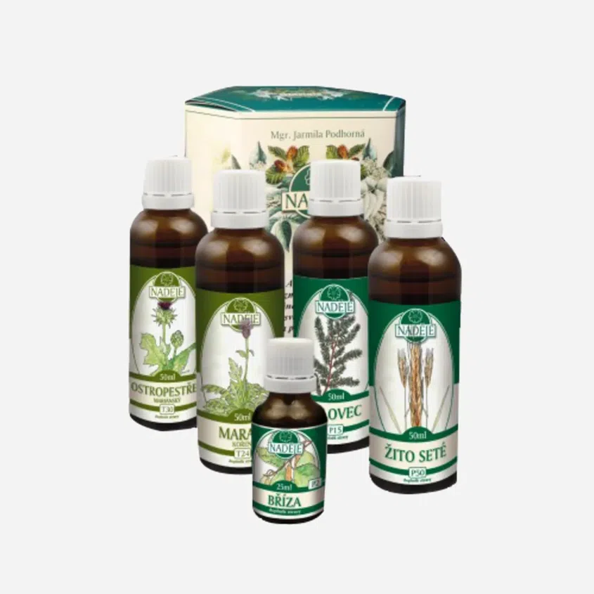 Doplněk z bylin pro ochranu a podporu činnosti jater