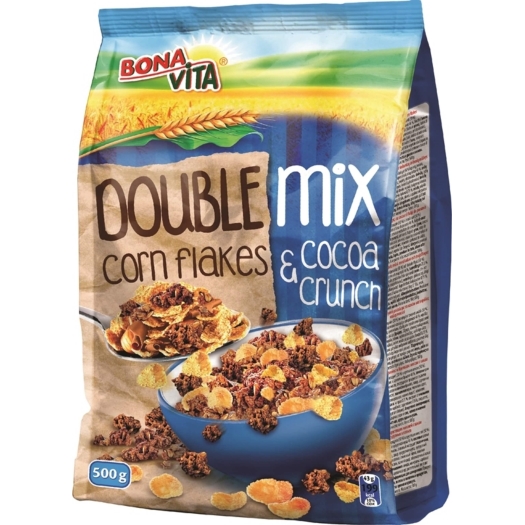 Double mix cereálne lupienky CF a Cocoa crunch
