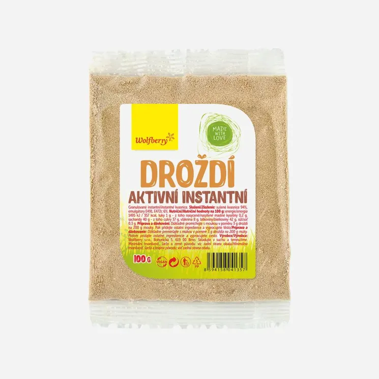 Droždí aktivní - instantní kvasnice 6 x 100 g