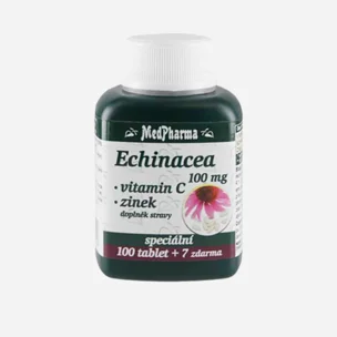 Echinacea 100 mg+vitamín C+zinek 107 tablet