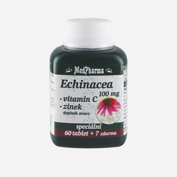 Echinacea 100 mg + vitamin C + zinek 67 tablet