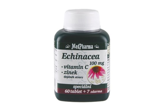 Echinacea 100 mg + vitamín C + zinok 67 tablet