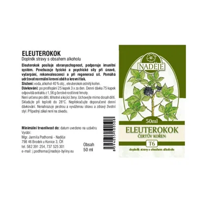 Eleuterokok (čertov koreň) tinktúra z byliny