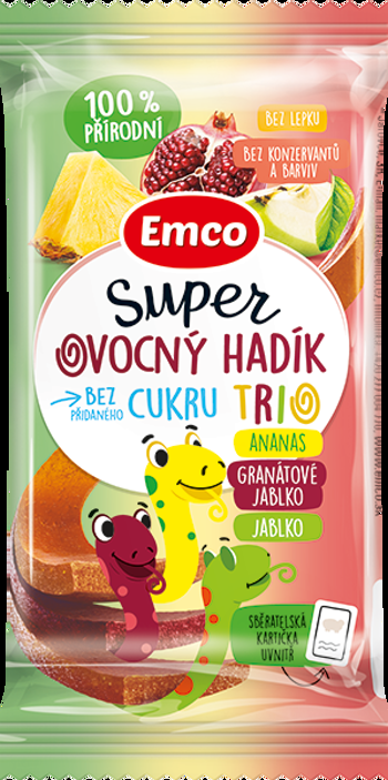 Emco Super ovocný hadík Trio ananas/gran.jablko/jablko 20g