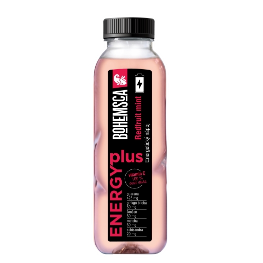 Energy plus energetický nápoj Redfruit mint