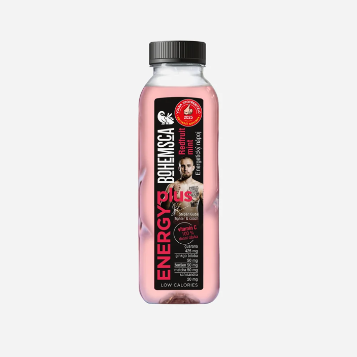 Energy plus energetický nápoj Redfruit mint