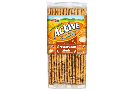 Extra dlhý knäckebrot s restovanou cibuľou