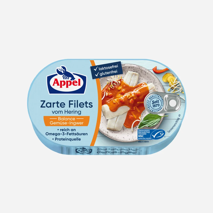 Filety sleďové ve sladko - kyselé omáčce se zázvorem