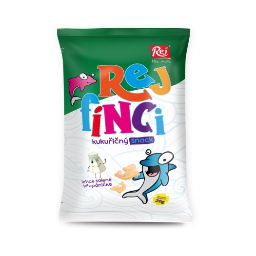 fínci kukuřičný snack - jemně solený