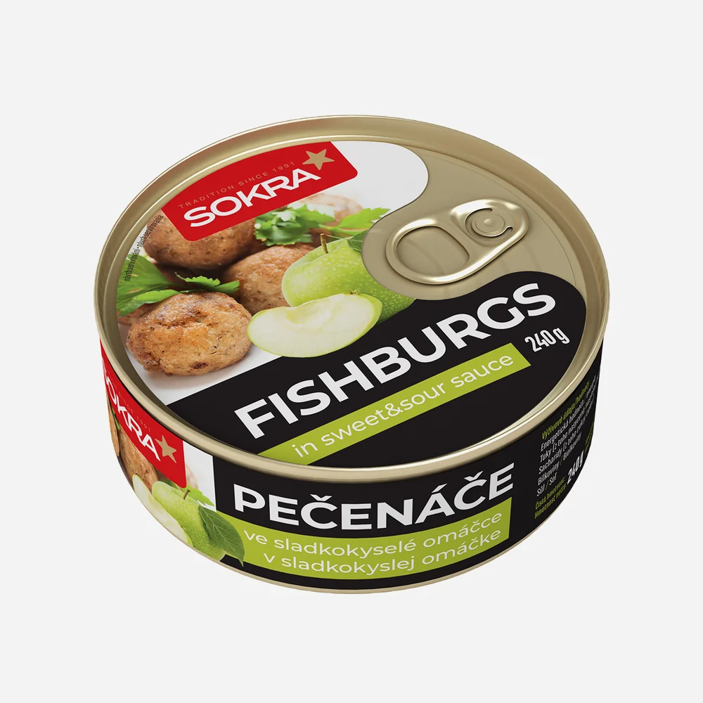 FISHBURGS Pečenáče v sladkokyselé omáčce