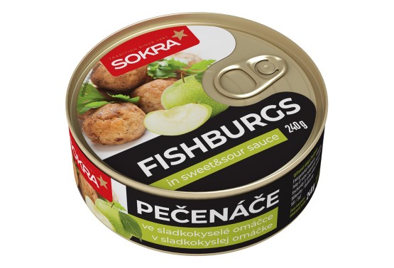FISHBURGS pečenáče v sladkokyslej omáčke