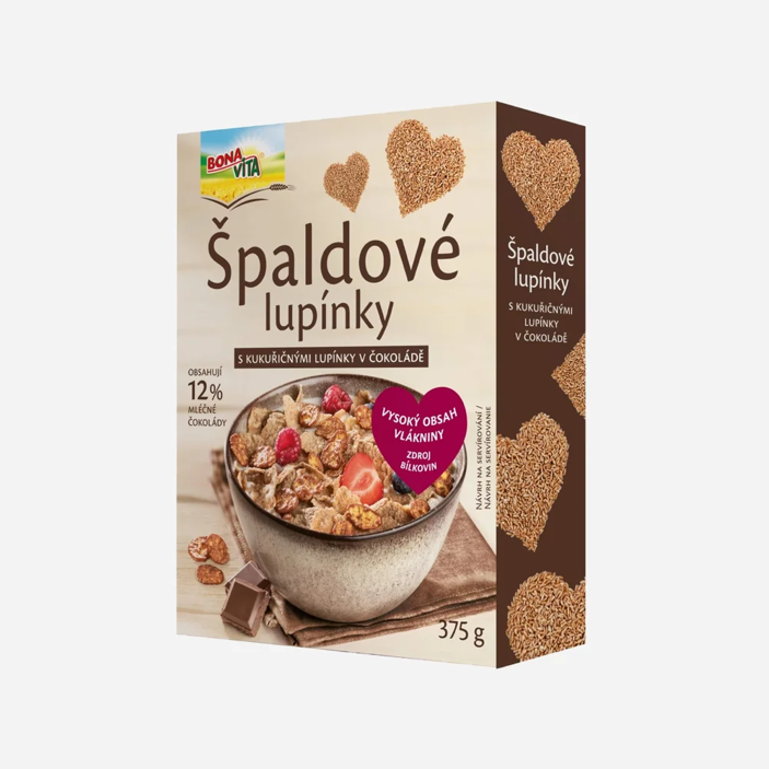 Fit cereálie špaldové lupínky čokoládové