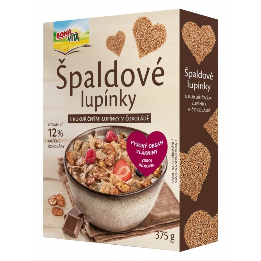 Fit cereálie špaldové lupínky čokoládové