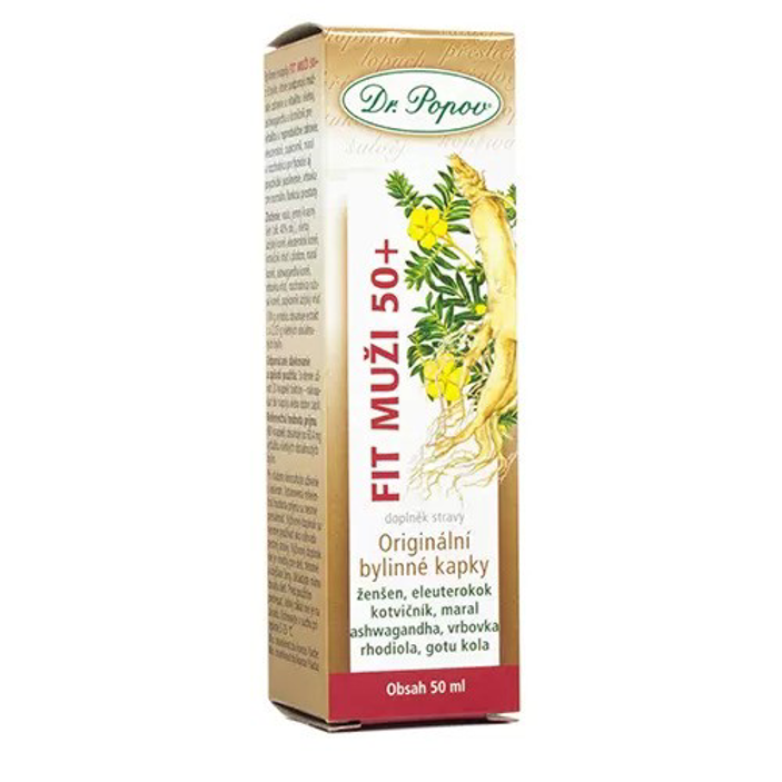 Fit muži 50+ originální bylinné kapky