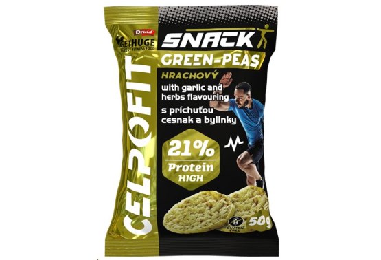 Fit snack hrachový s příchutí česneku a bylinek