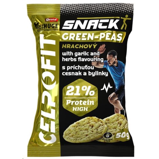 Fit snack hrachový s příchutí česneku a bylinek