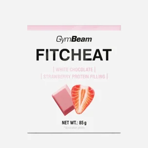 Fitcheat Proteinová čokoláda bílá čokoláda a jahoda 5 x 80 g