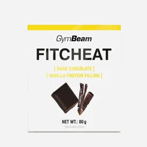 Fitcheat Proteinová čokoláda hořká čokoláda a vanilka 6 x 80 g