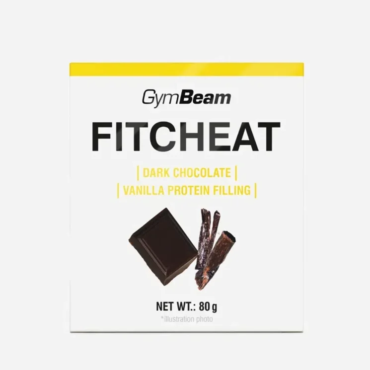 Fitcheat Proteinová čokoláda hořká čokoláda a vanilka - expirace 7.9.2.2026