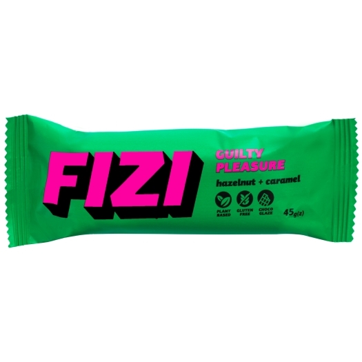 FIZI LLC TYČINKA S ČOKOLÁDOVOU POLEVOU LÍSKOVÝ OŘECH + KARAMEL 45g expirace