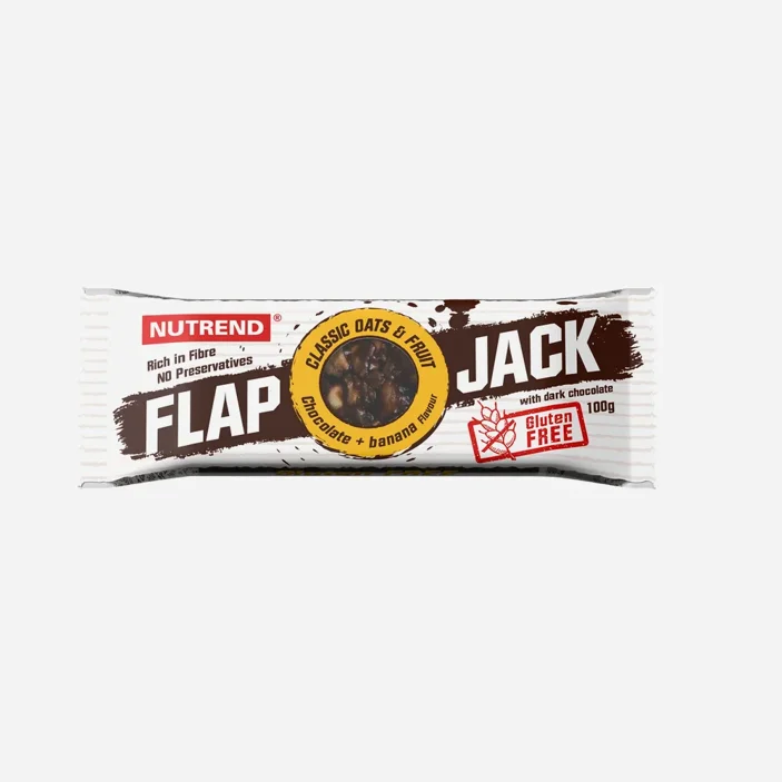 Flapjack Gluten Free  - čokoláda+banán s hořkou čokoládou
