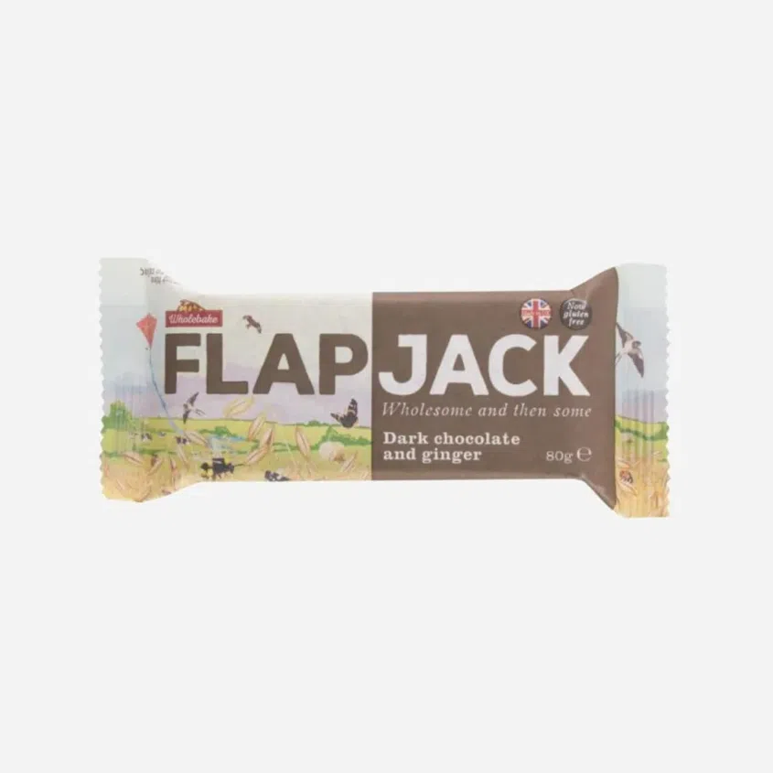 Flapjack ovesný čokoláda se zázvorem bezlepkový