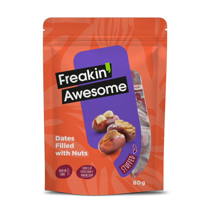 Freakin Avesome datle plněné ořechy 80g
