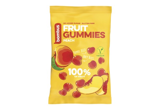 Fruit energy gummies broskyňa