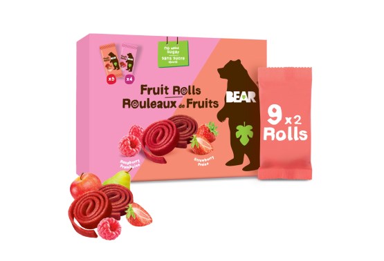 Fruit Rolls jahoda a malina ovocné rolované plátky