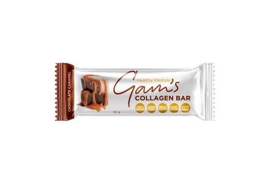 Gam's Collagen Bar Čokoláda Karamel 50g