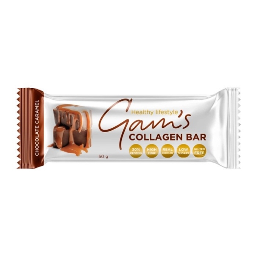 Gam's Collagen Bar Čokoláda Karamel 50g