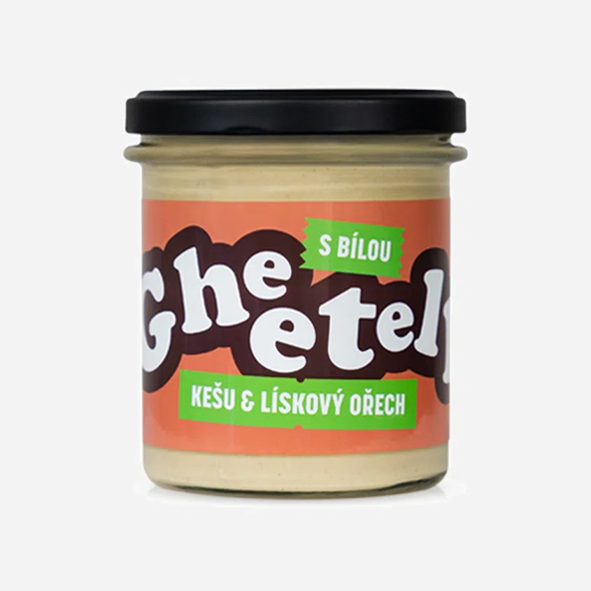 Gheetella® kešu a lískový ořech s bílou čokoládou