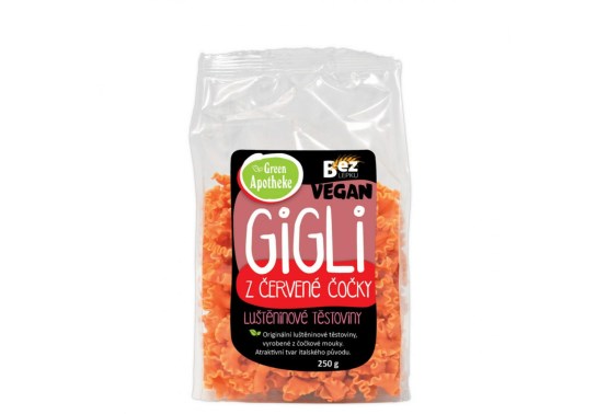 Gigli z červené čočky