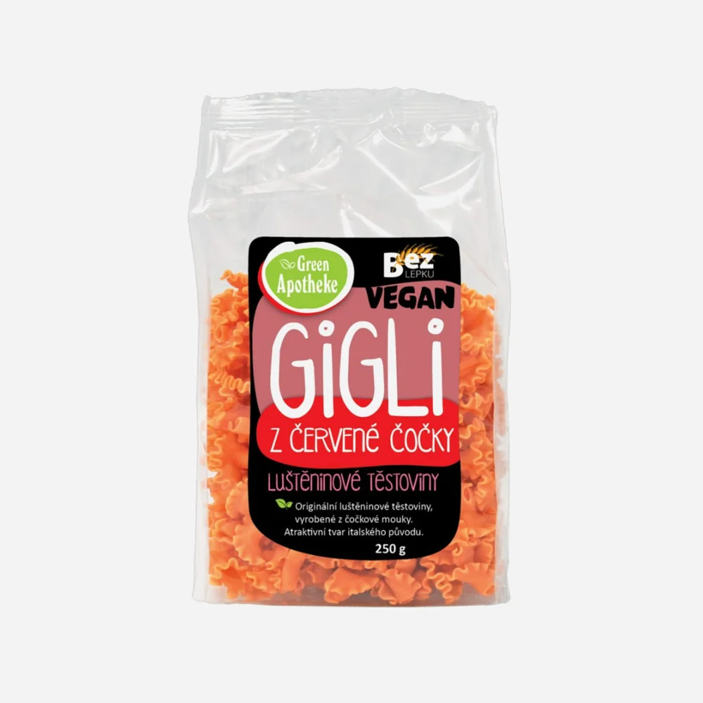 Gigli z červené čočky