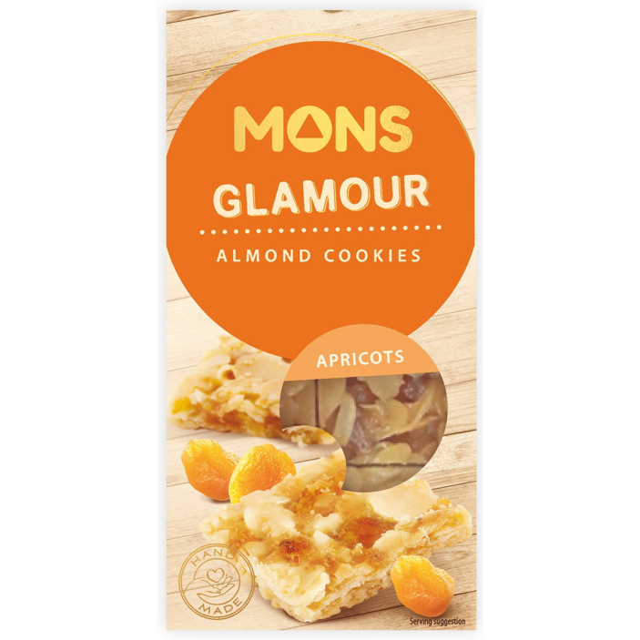 Glamour mandlovo-máslové sušenky se sušenými meruňkami