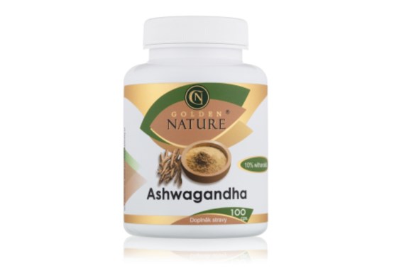 Golden Nature Ashwagandha 10% withanolidů 100 cps.
