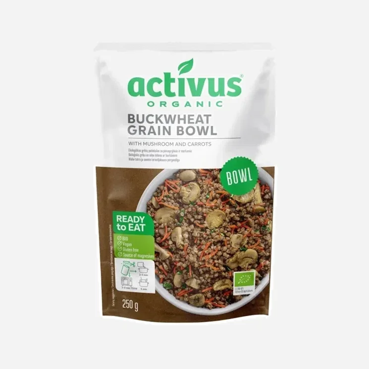Grain Bowl s pohankou, houbami a mrkví BIO 6 x 250 g