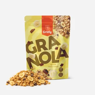 Granola banán a čokoláda