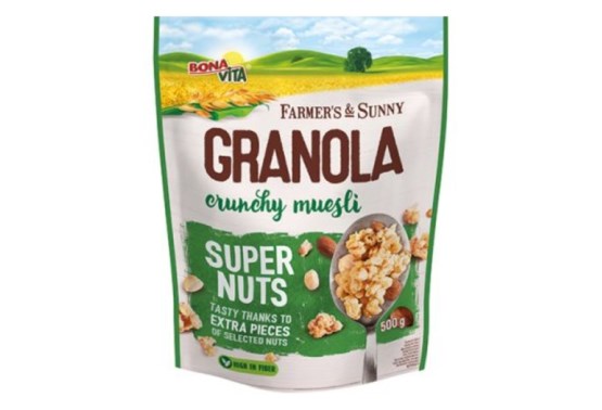 Granola chrumkavé müsli super orech
