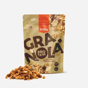 Granola s proteinem arašídové máslo a datlové čoko pecičky