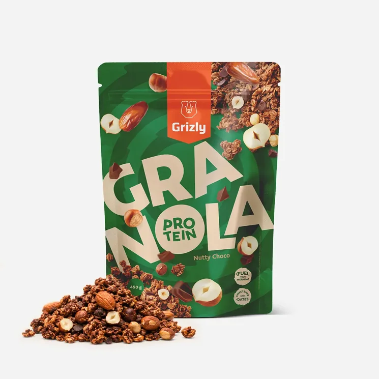Granola s proteinem lískový oříšek a datlová čoko 6 x 450 g