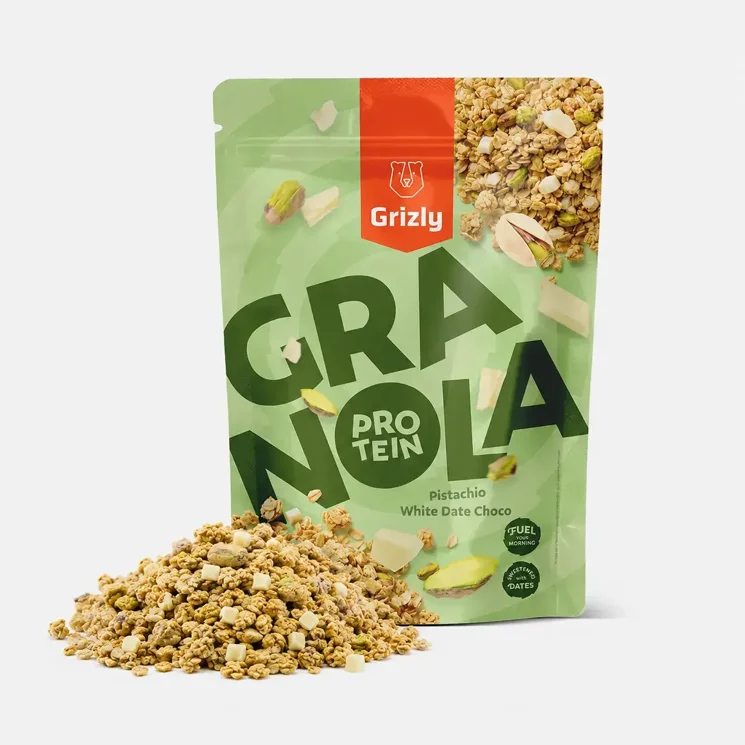 Granola s proteinem pistácie a bílá datlová čoko 6 x 450 g