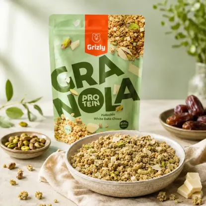 Granola s proteinem pistácie a bílá datlová čoko 6 x 450 g