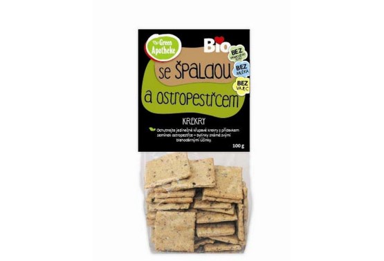 Green  Krekry špaldové s ostropetřcem BIO 100g