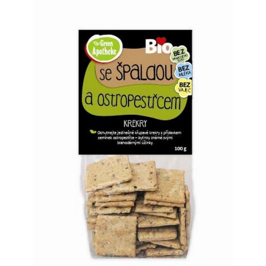 Green  Krekry špaldové s ostropetřcem BIO 100g