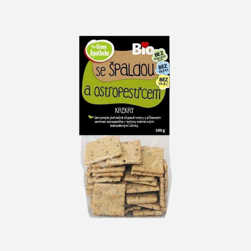 Green  Krekry špaldové s ostropetřcem BIO 100g